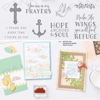 2022 new cross prayer clear stamps metal craft cutting dies mold scrapbook paper diary decoration knife mould blade punch