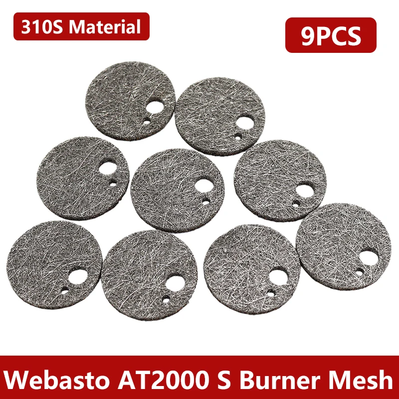 

9PCS/lot 33mm For Webasto Air Top 2000 S Car Heater Sintered 310S FeCrAl Burner Mesh Combustion Chamber Screen 1322924A