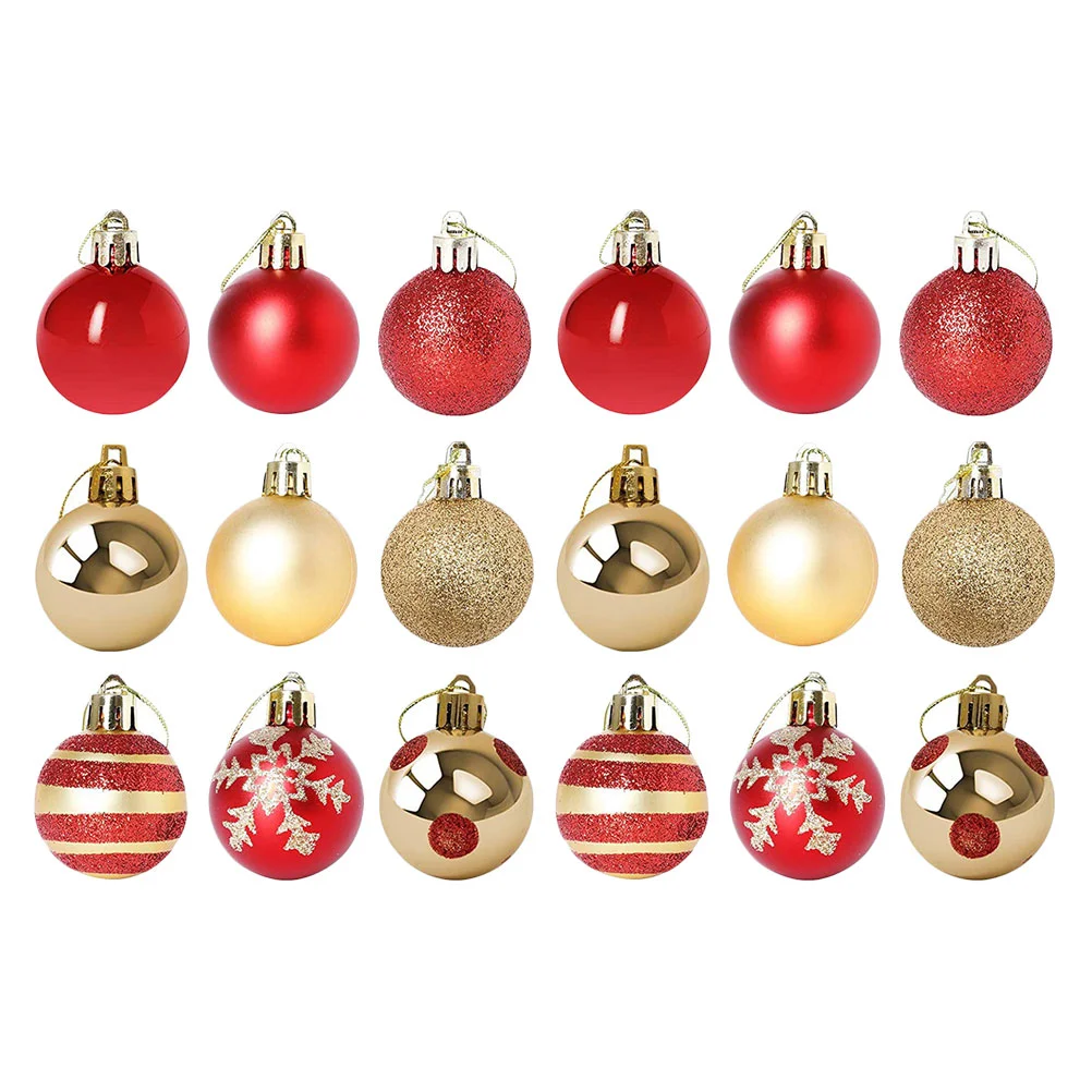 

50 Pcs Christmas Plating Ball Party Decoration Outdoor Xmas Tree Hanging Ornament Plastic Decorations Pendants Mini Ornaments