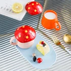 5 цветов, Новое поступление, керамическая чашка в виде грибов, кофейная чашка, трехмерная мультяшная ручная роспись, маленькая чашка