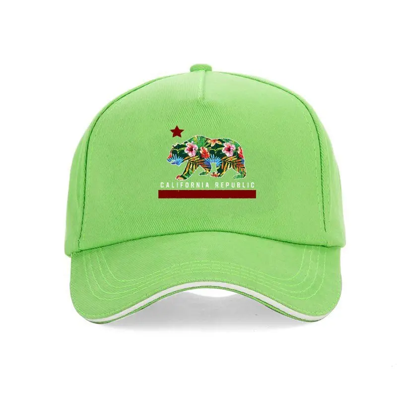Новая Кепка бейсболка с цветочным медведем в Калифорнии |