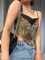 tossy paisley printed green tops for women spaghetti strap tank top sexy streetwear baby tees y2k backless bustier tube tops