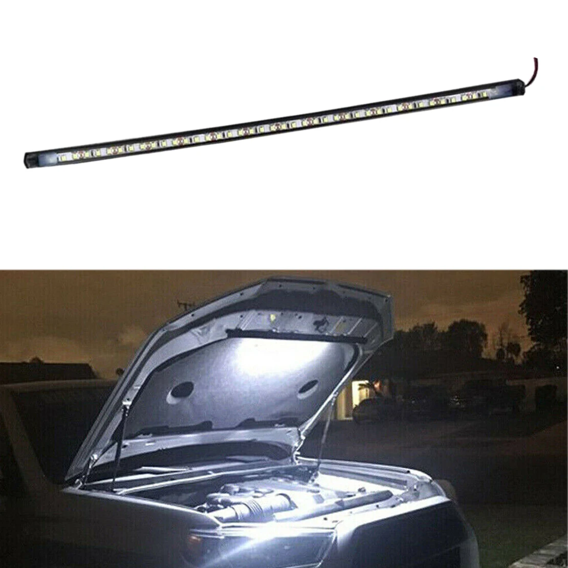 

Universal 30 LED Super Bright SUV Car Truck Repair Inspection Under Hood Engine Bay Panel Light Lamp Strip & Switch Control New