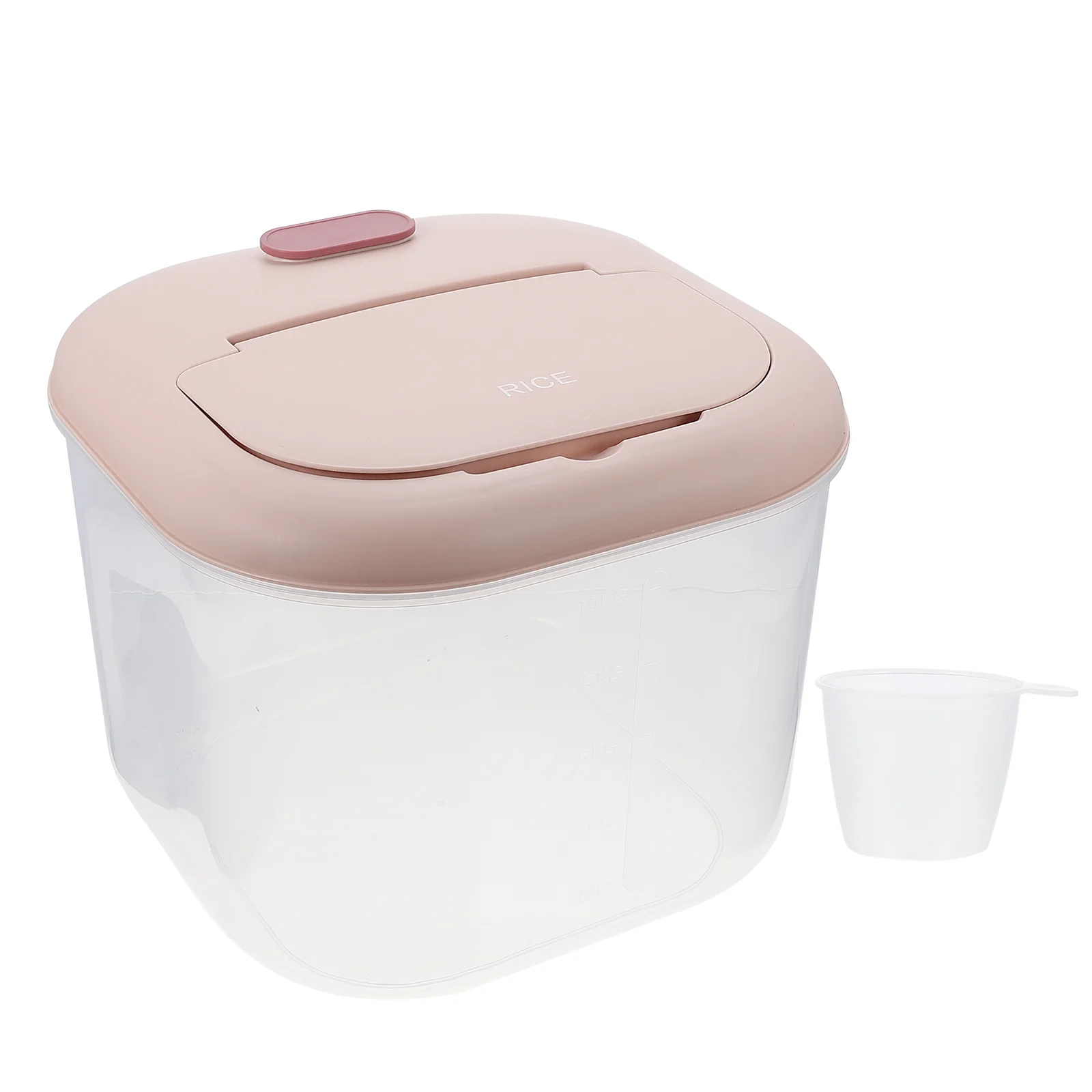 

Storage Container Rice Dispenser Containers Airtight Box Grain Kitchen Cereal Bucket Large Snack Flour Keeper Dog 10Kg Tank Bin