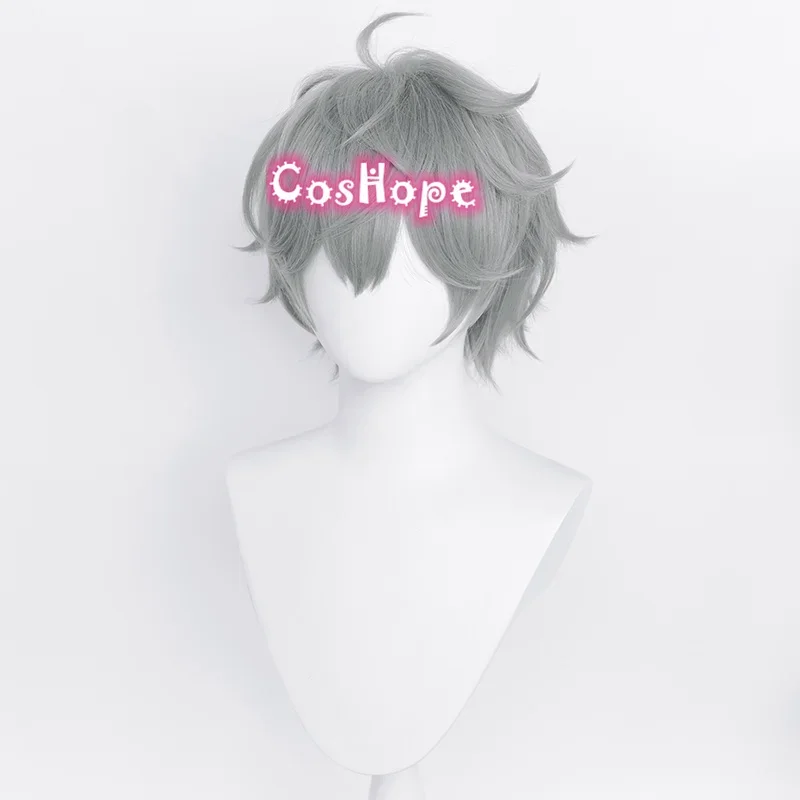 Izumi Sena Косплей Парик Короткий 33 см Серый Аниме Парики Термостойкие Синтетические