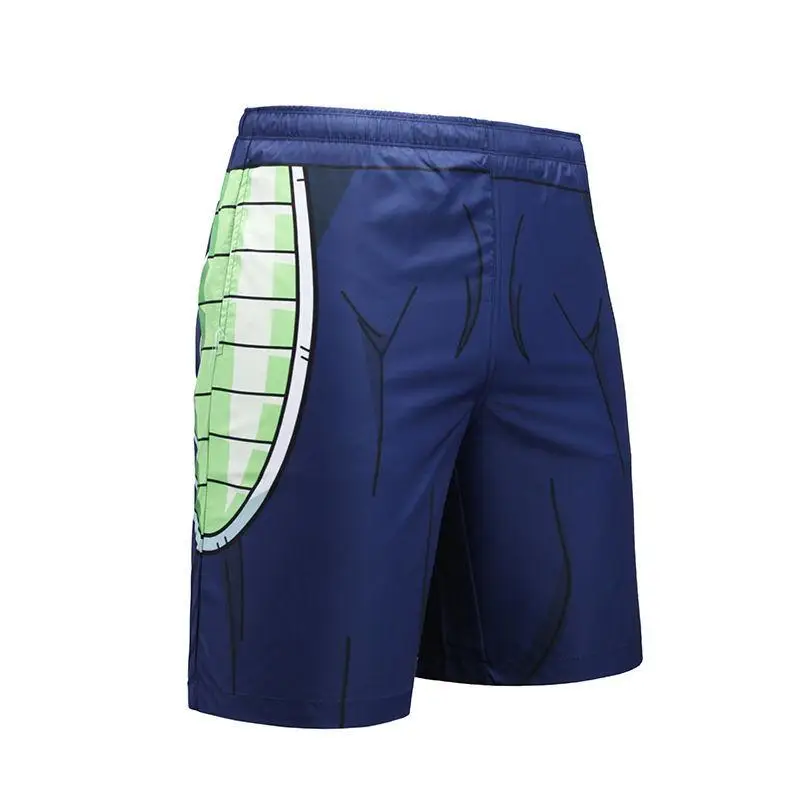 Летние спортивные быстросохнущие шорты Dragon Ball Z Son Goku аниме пижамные штаны