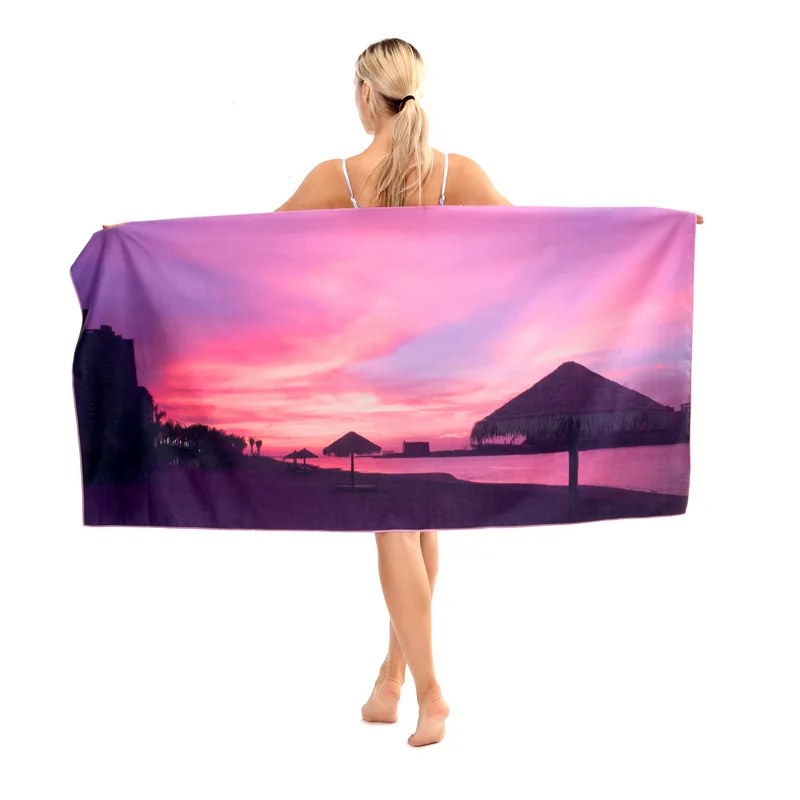 

80x160 см настоящие туристические сувениры вокруг печати пляжный курорт покрытые полотенца быстросохнущее антипригарное пляжное полотенце с песком