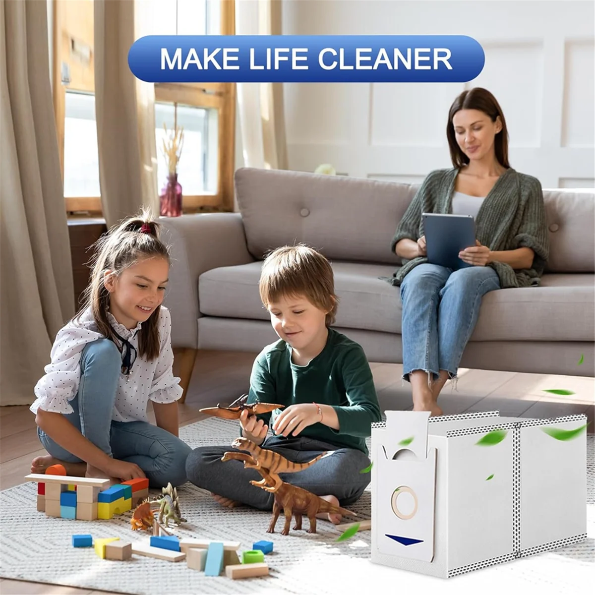 10 упаковок сменных мешков для пыли Yeedi M12 PRO + Ecovacs DEEBOT T30 Omni MAX мешки пылесоса