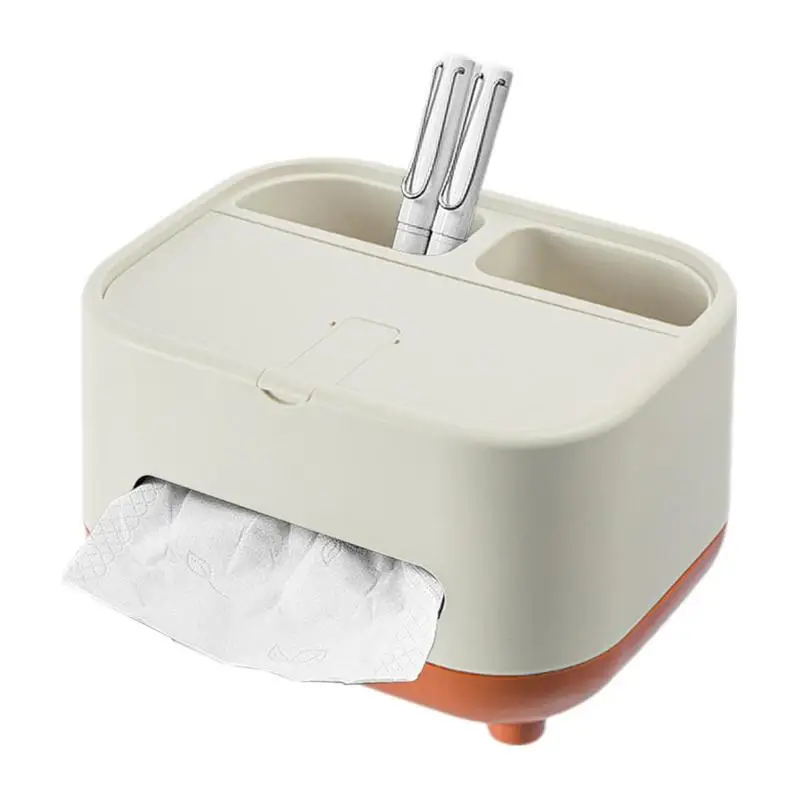 

Tissue Box Cover Rectangular Tissue Box Cover Multifunctional Tissue Box Holder Desktop Organizer Home Office Kitchen Car