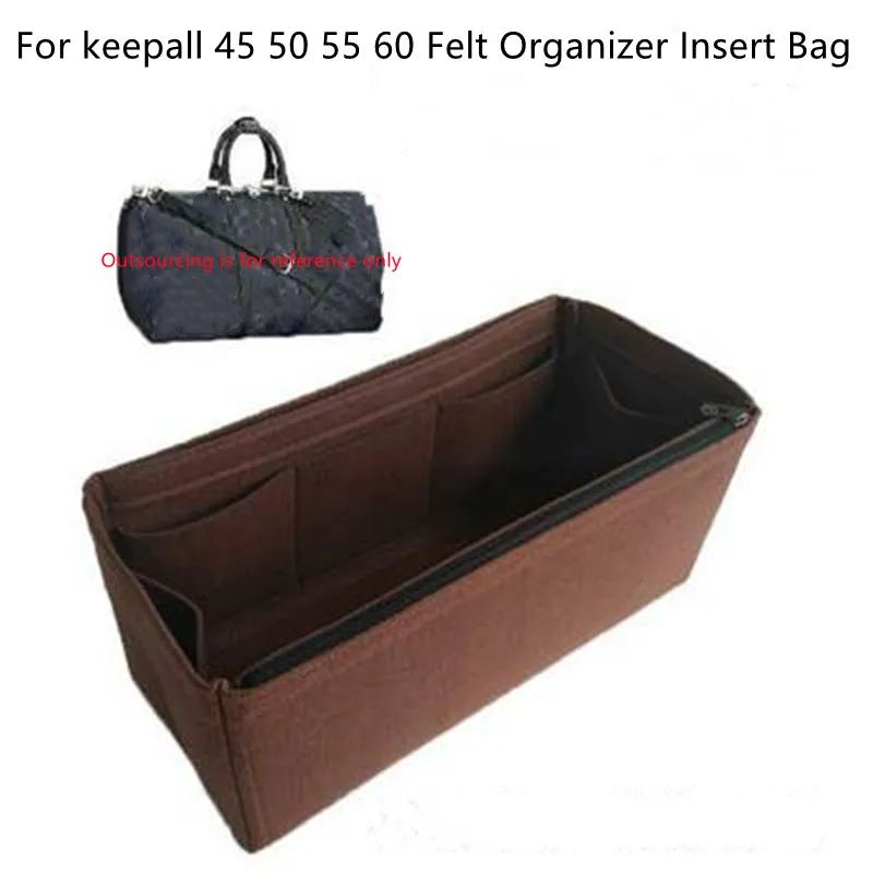 

For Keepall Insert Organizer Purse Handbag Zip,Handbag Tote Shaper,Felt Travel Cosmetic Bag Man Women Storage Toiletry Liner