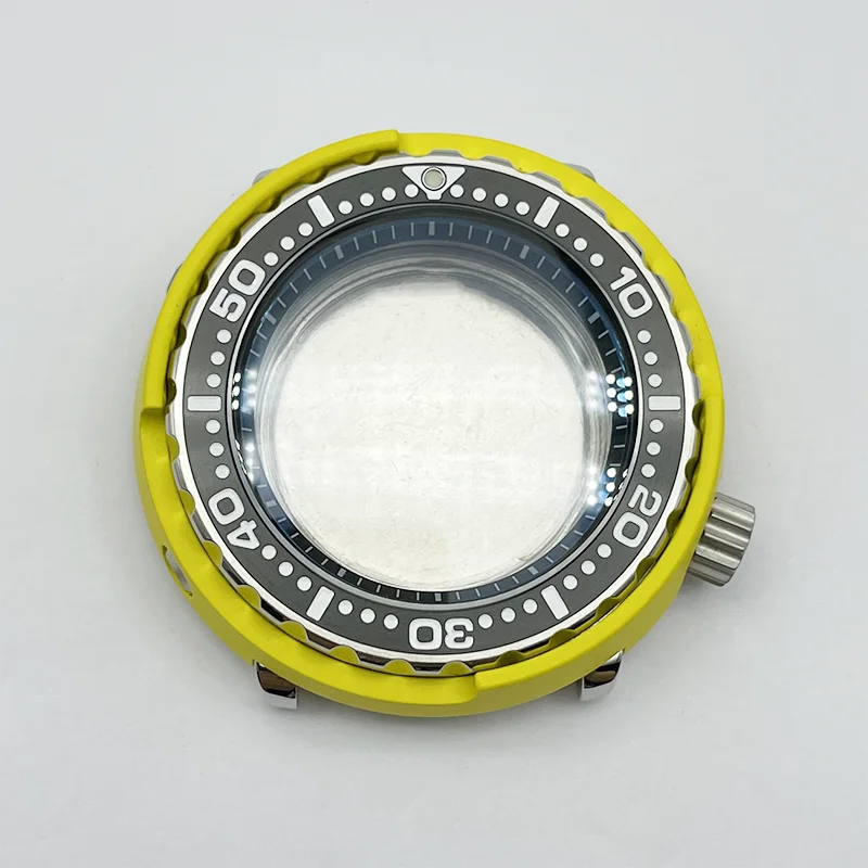 

Watch Parts 46mm Stainless Steel SBBN Tuna Canned Watch Case Sapphire Suitable For NH35/36 Automatic Movement 200m Waterproof