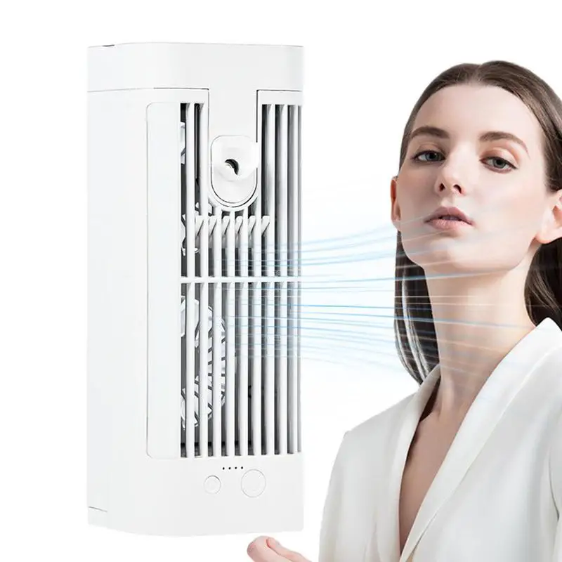 

Mini Air Conditioner Fan USB Powered Portable AC Misting Fan Misting Fan Personal Mini Air Cooler Portable AC With USB Cable For