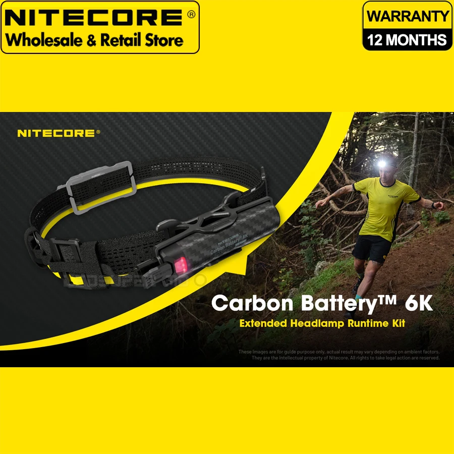 

NITECORE Карбоновая батарея 6K для налобного фонаря
