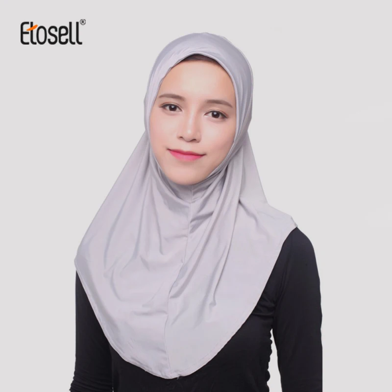 

Etosell Muslim Hijab Islamic Jersey Turban Women Black Ninja Underscarf Caps Instant Head Scarf Full Cover Inner Coverings Hats