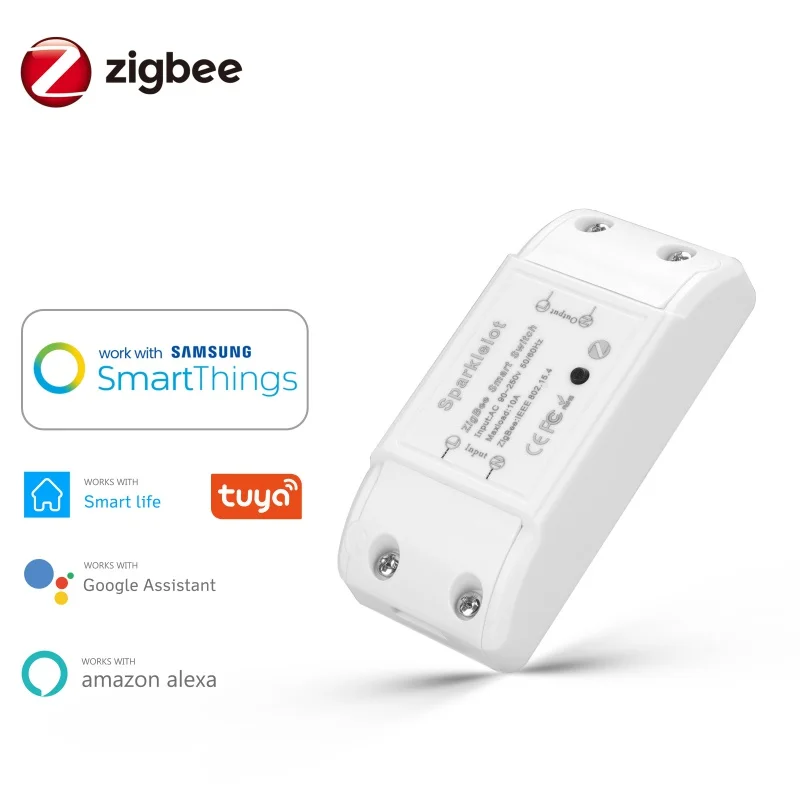 

Zigbee 3.0 Tuya Smart DIY Relay Breaker Switch Remote Work With Phillips Hu*e Alexa Google Smart Life Smartthings Home Assistant
