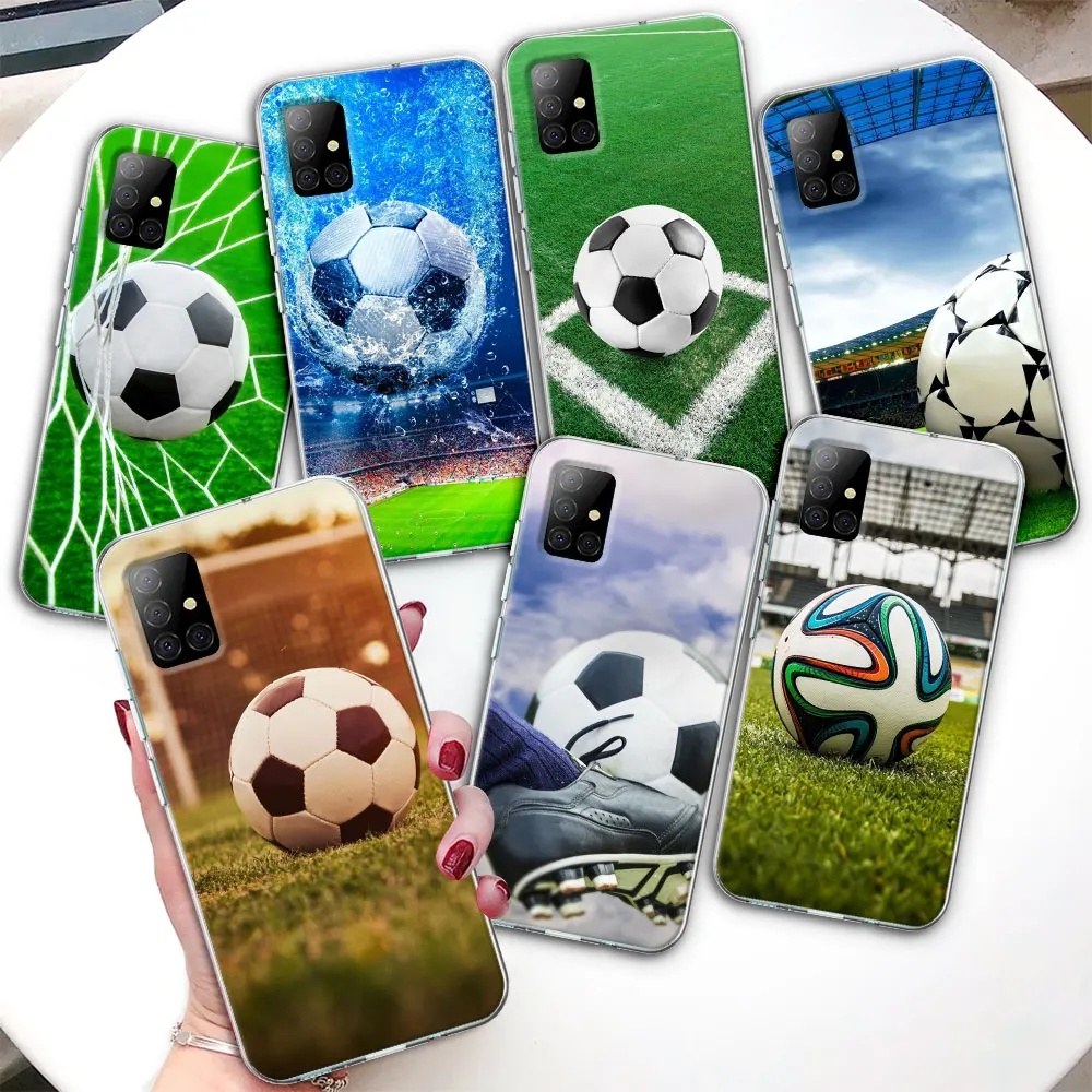 

Чехол для телефона Samsung Galaxy A53 A54 A13 A52 A12 A51 A32 A71 A21s A31 A72 A41 A11 A42 A73, прозрачный чехол для футбола, моя жизнь