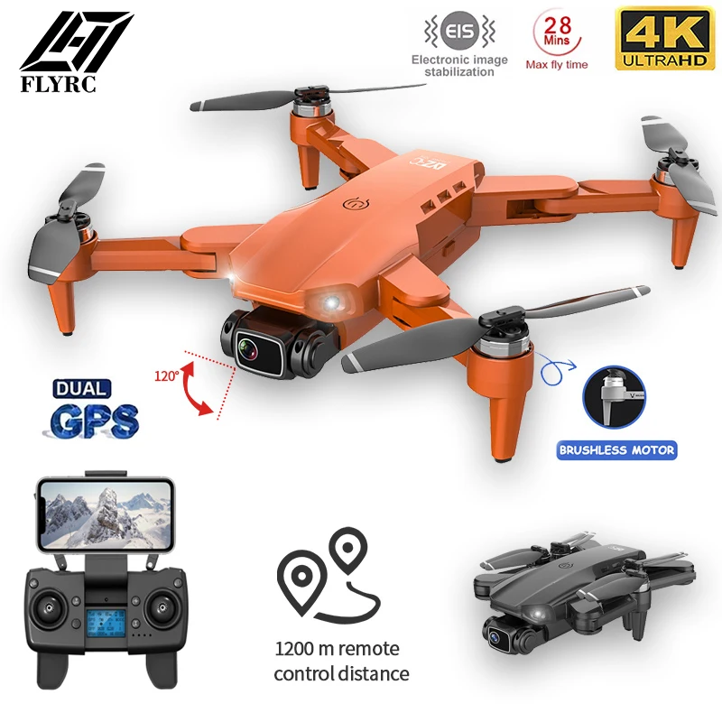 

L900PRO GPS Drone 4K Dual HD Camera Professional Aerial Photography Brushless Motor Foldable Quadcopter RC Distance 1200M