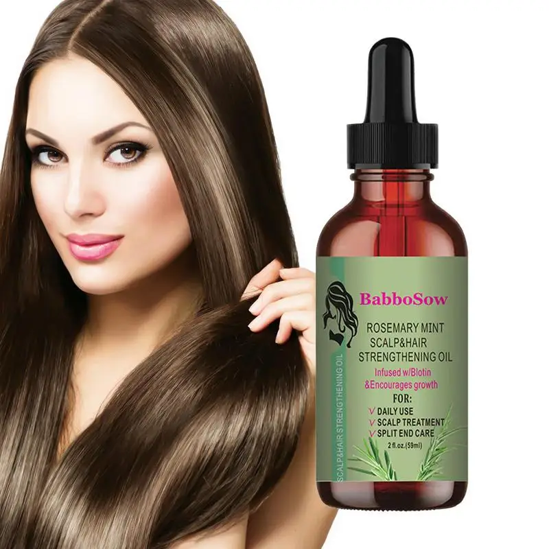 

Rosemary Essential Oils Dry Hair Care Essence 2 Fl. Oz Hair Growth Supplement Deep Conditioning Repairing Hair Care Product