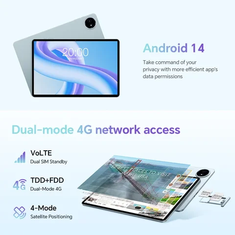 Планшет Teclast M50, 10.1", 6/128ГБ, Wi-Fi+4G, Android