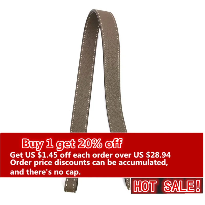 30mm Togo Leather Shoulder Strap For Bag Replaceable shoulderstrap removable bag strap