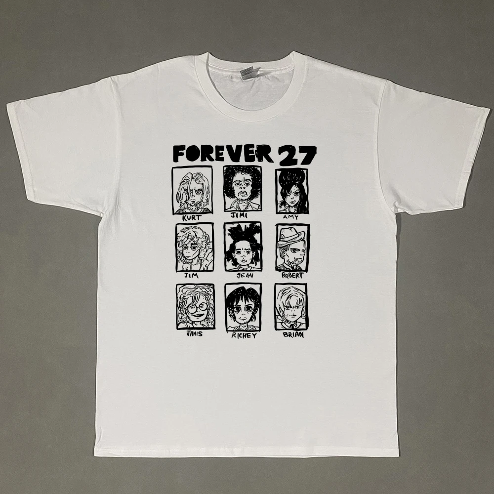 The 27 Club Dead Rock Stars That Died At 27 Years Old 27 Club  Men's Tee Shirt