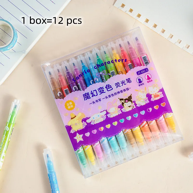 48 шт/лот Sanrio магии цвет изменения маркера ручка милые маркеры рисования ручки