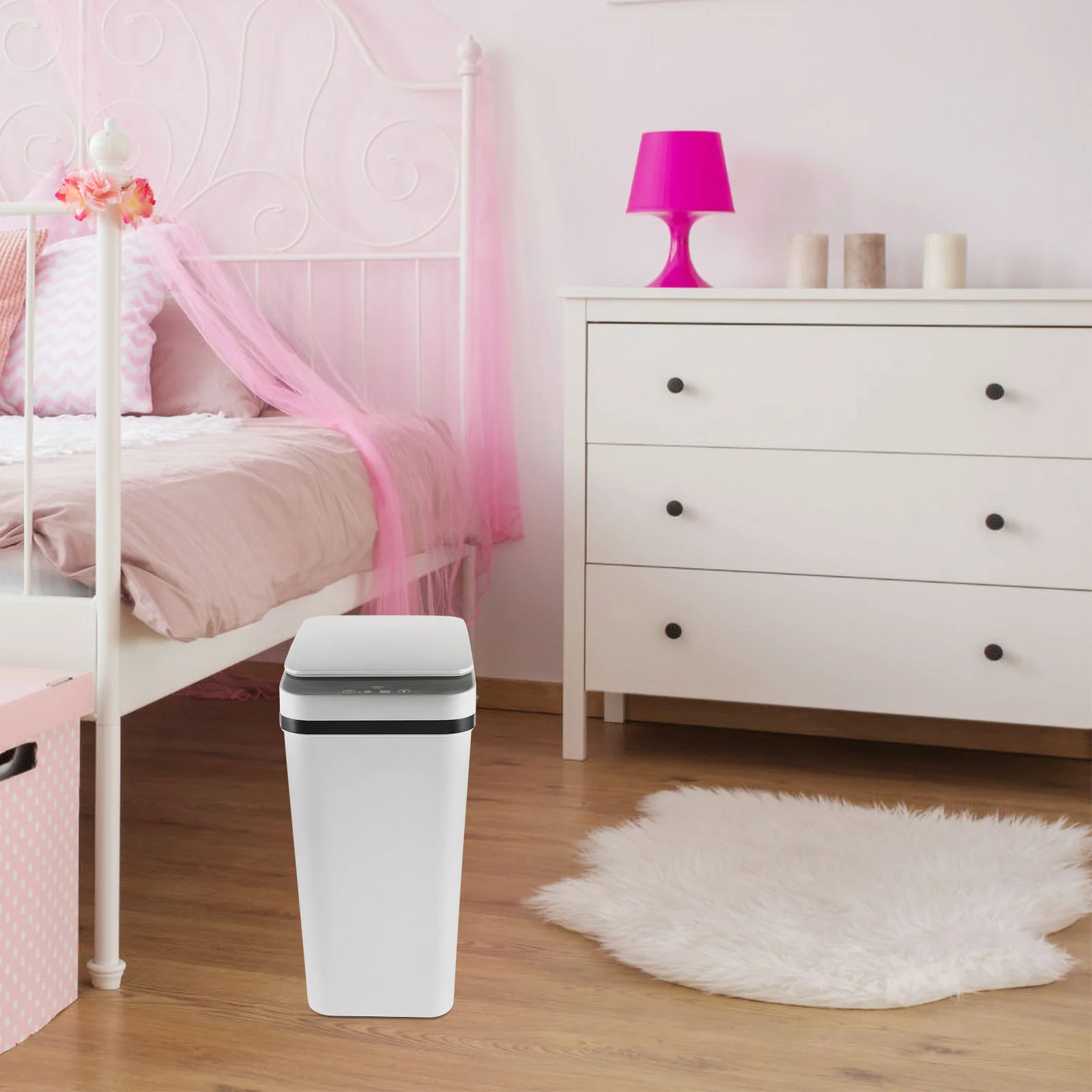 

Induction Trash Can Automatic Sensor Sports Intelligent Bin Smart Garbage Plastic Toilet Office