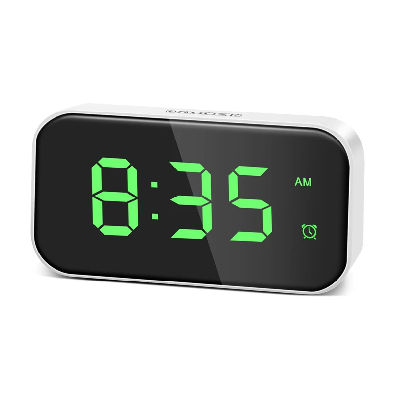 

Светодиодный Будильник, цифровые настольные часы, электронные часы с зарядным устройством USB, функция повтора, часы, домашний декор