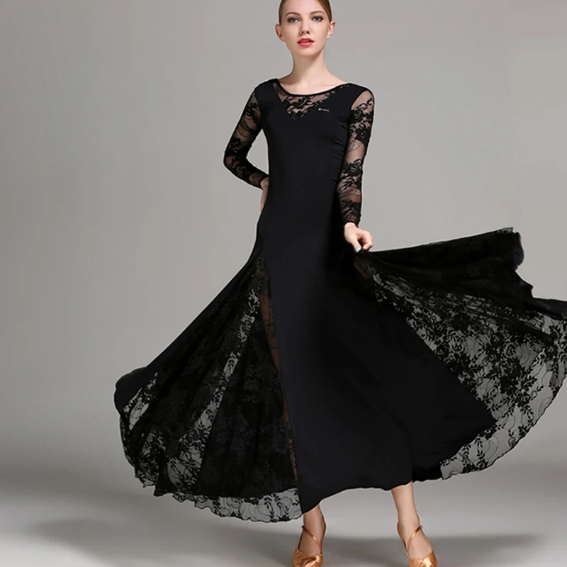 Женское кружевное платье для бальных танцев танго стандартные платья