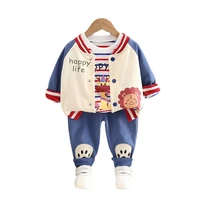 new spring autumn baby boys clothes suit children cartoon jacket t shirt pants 3pcssets toddler casual costume kids tracksuits