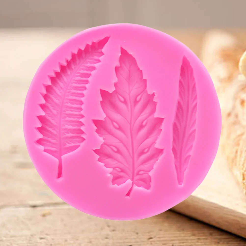 

Christmas Silicone Molds Cake Fondant Mold Tree Candy Baking Leaveschocolate Resin Moulds Biscuits Leaf Cookieelements Shapes