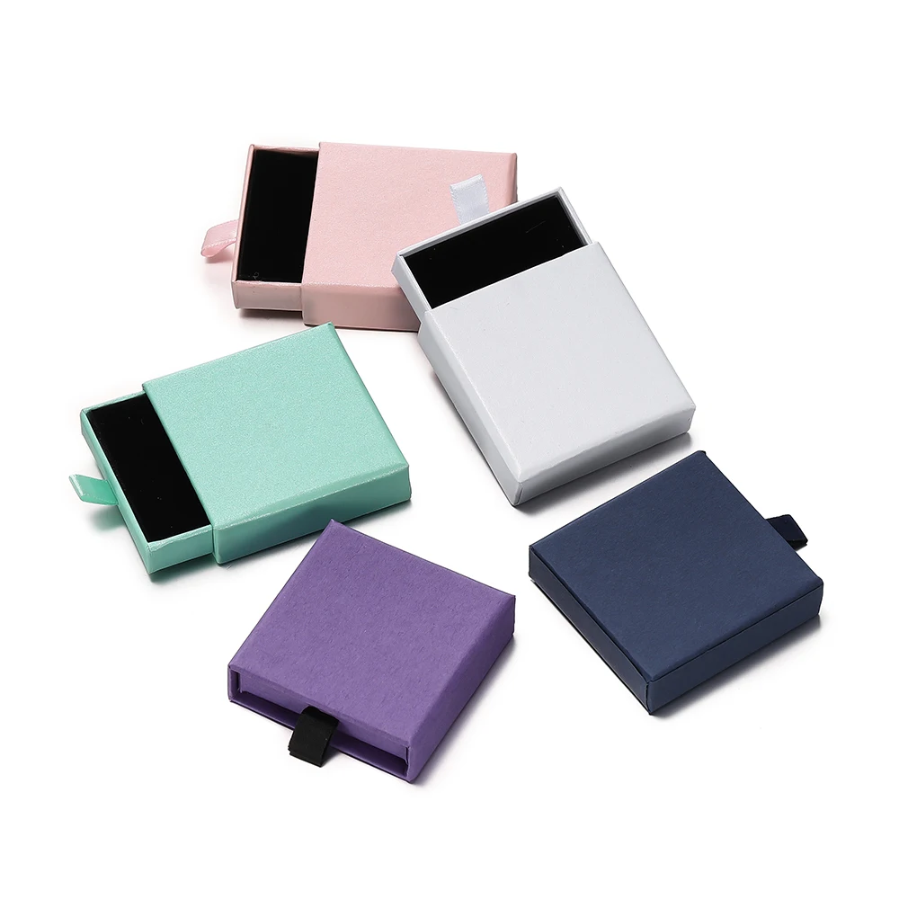 kreatywna szuflada do pakowania biżuterii naszyjnik pierścionek kolczyk bransoletka przechowywania organizator stojak wystawowy papierowe pudełka