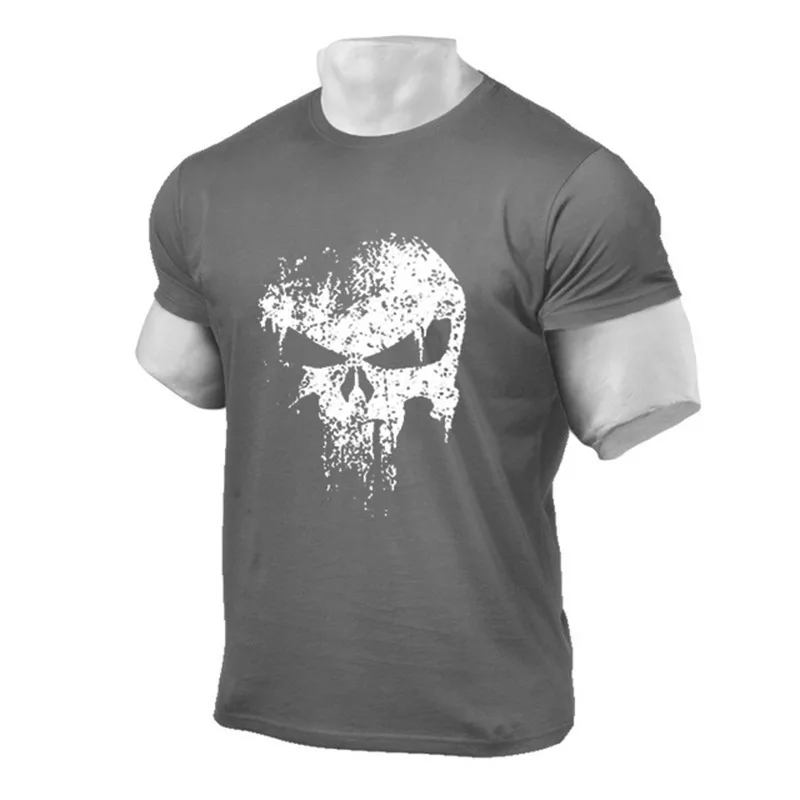 

New Muscular Men T-shirt 3d Printing T-shirt Casual Short-sleeved T-shirt Fitness Summer Sports Loose Casual Training Clothes