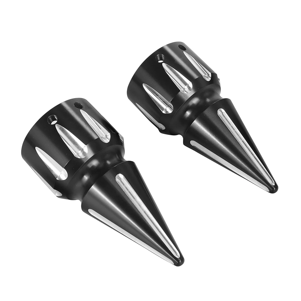 Крышка передней оси мотоцикла CNC черная/хромированная для Harley Touring Dyna Sportster 1200 Iron