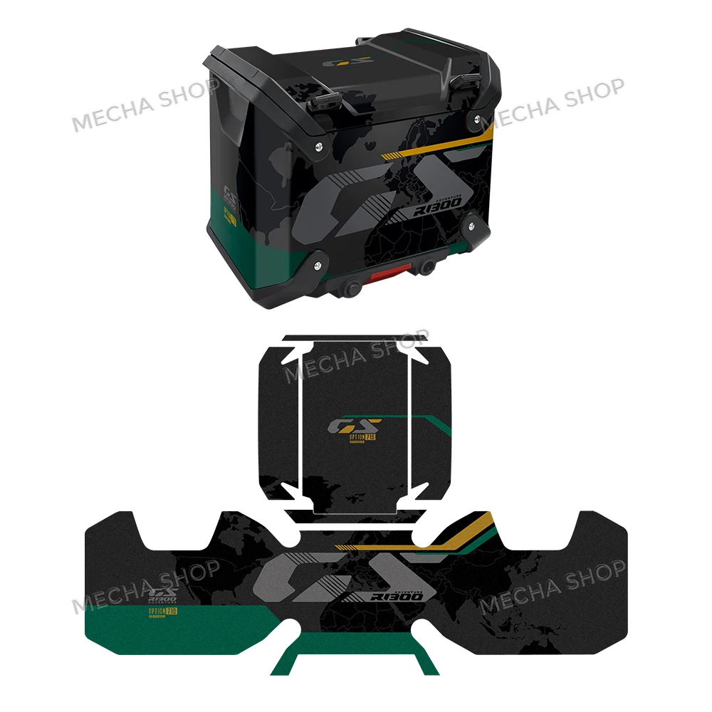 

R1300GSA наклейка на багажник, защитная наклейка на багажник, наклейка для R 1300GS ADV TrophyKit, тройной черный вариант 719 GS 1300, ПВХ наклейка