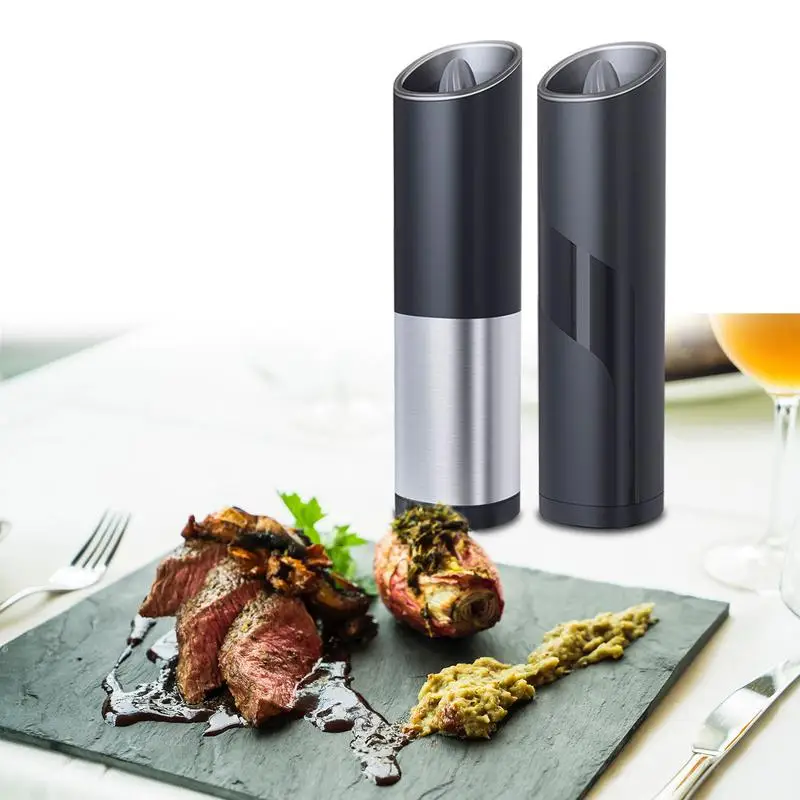 

Salt And Pepper Grinder Adjustable Ceramic Sea Salt Grinder & Pepper Grinder Stainless Steel Salt And Pepper Shakers Convenient