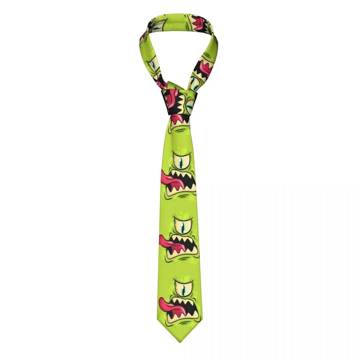 

Monster Face Unisex Necktie Silk Polyester 8 cm Halloween Neck Tie for Mens Suits Accessories Gravatas Wedding Accessories Party