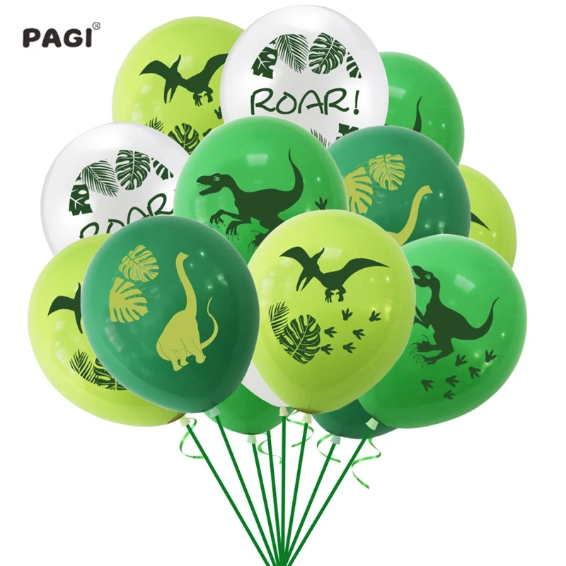 

5/10/15pcs Dinosaur Theme Latex Balloons Happy Birthday Party Wild Animal Confetti Balloon Decorations Baby Shower Kids Favor