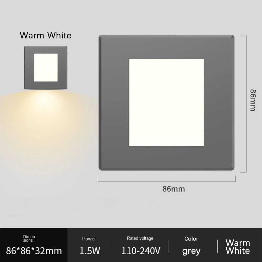 

Датчик движения KPSUN, настенный светильник, теплый белый