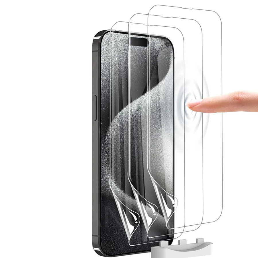 

Мягкая Гидрогелевая пленка для iPhone 15 Pro Max/iPhone 15 Plus, защитная пленка из ТПУ для iPhone 13, 14, 15 Pro Max (без стекла), 3 упаковки