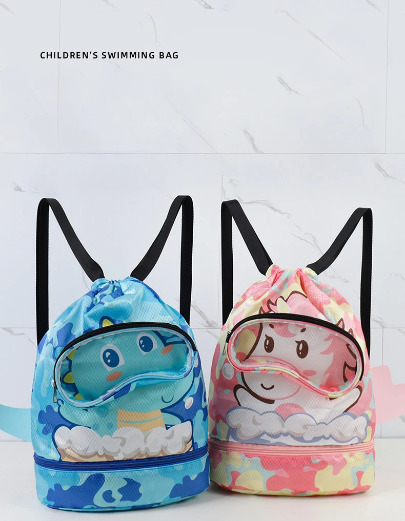 Водонепроницаемая спортивная сумка для хранения с мультяшным рисунком пляжный