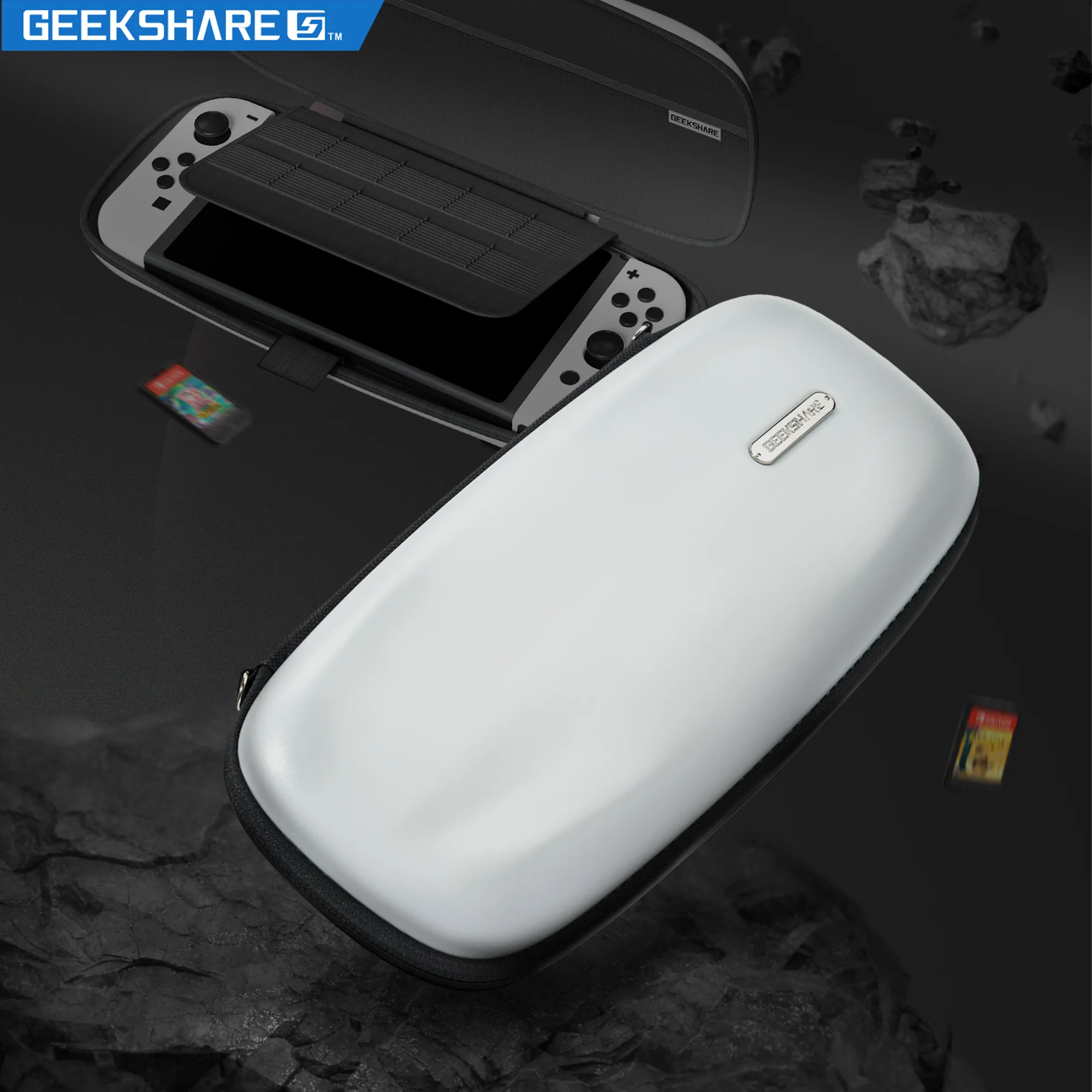 

GeekShare Nintendo Switch Набор для мобильных телефонов Жидкость ABS Switch Набор для мобильных телефонов Пакет хранения Водонепроницаемый жесткий корпус NS Игровая приставка Новые аксессуары