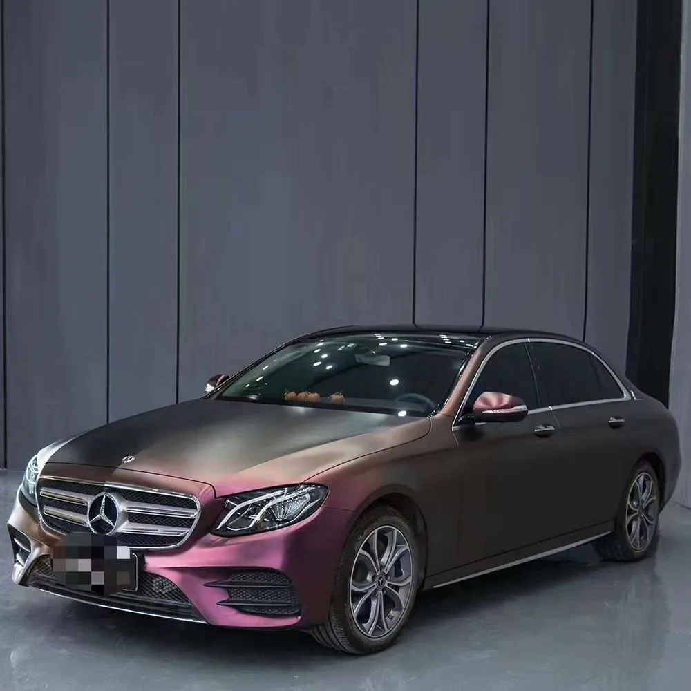 Wrapmaster хамелеон матовая Алмазная ночная коричневая красная автомобильная