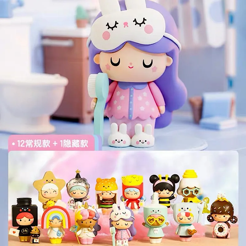 

Cute Anime Figure Gift Surprise Box Original POP MART Momiji Buddy Series Blind Box Toys Model Confirm Style