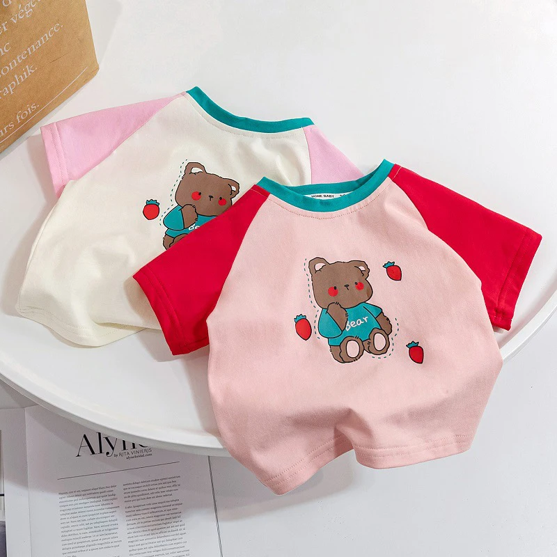 

Женская летняя хлопковая футболка с коротким рукавом и круглым вырезом