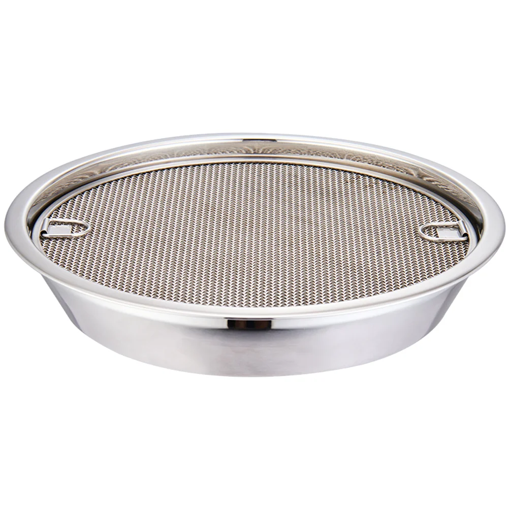 

Fruit Strainer Grease Keeper Frying Pan Stainless Colander Kitchen Food Noodle Basket Drain Rack Steel