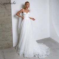 white sexy spaghetti straps wedding dresses simple bohemian sweetheart beach party for women bridal gown vestido de noiva