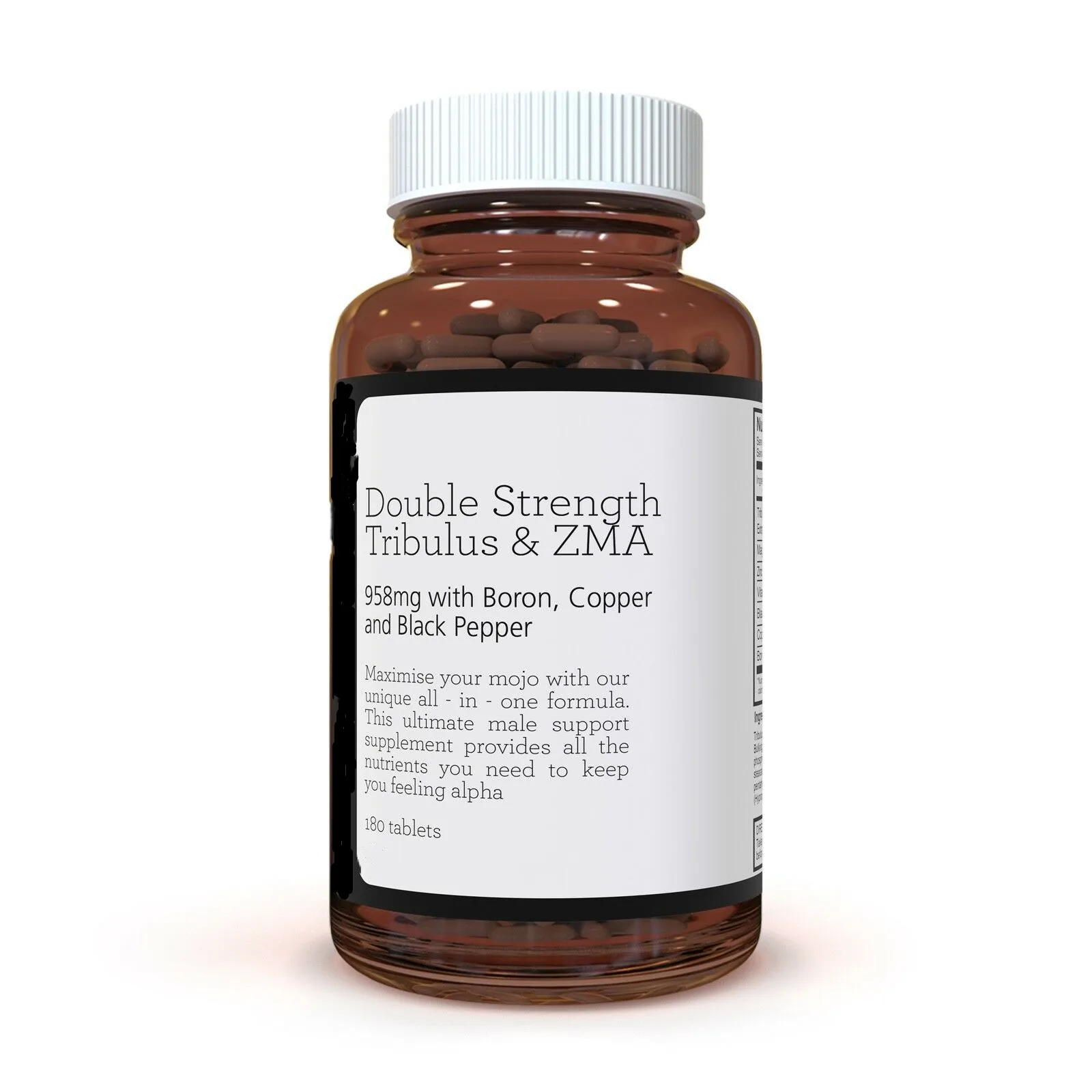 

Double Strength Tribulus and ZMA 958mg x 180 Grain/bottle boost vitality for man