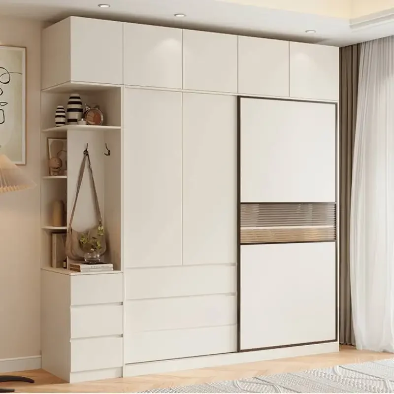 Раздвижные двери шкафы для спальни дизайнерские ящики домашний роскошный