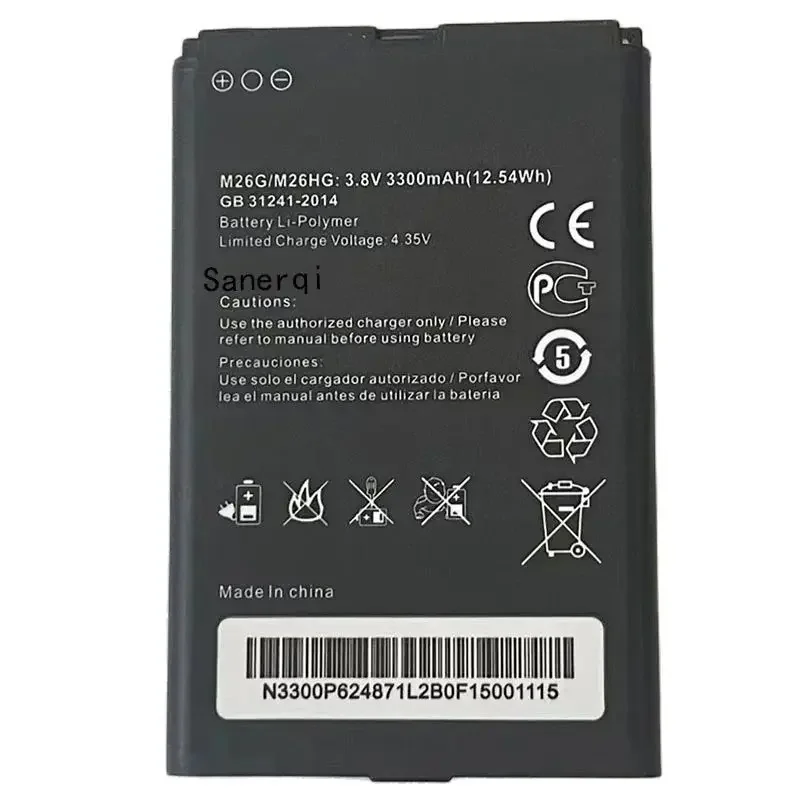 Для M26G M26HG M27HG M26MG M100-CAT6 4G LTE WIFI маршрутизатор 3 8 В 3300 мАч аккумулятор